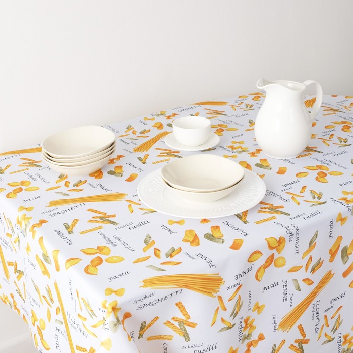 фото Скатерть доляна италия 145*300 см, 100% п/э