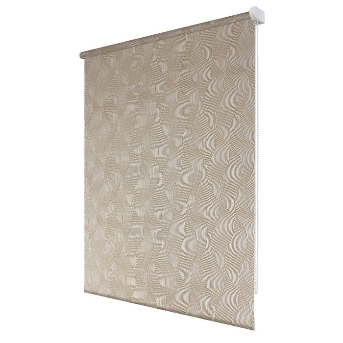 фото Рулонная штора «берта», 90х175 см, цвет какао уют