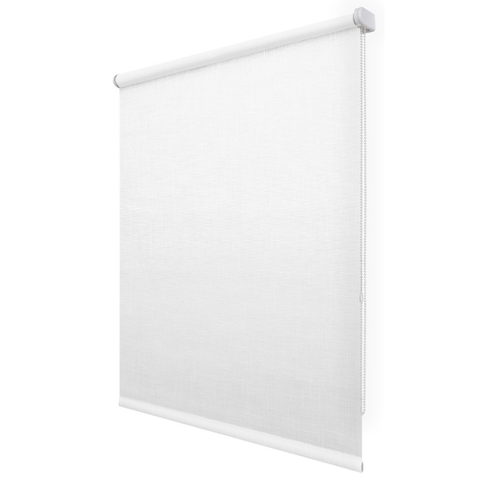 фото Рулонная штора «шантунг», 85х175 см, цвет белый уют