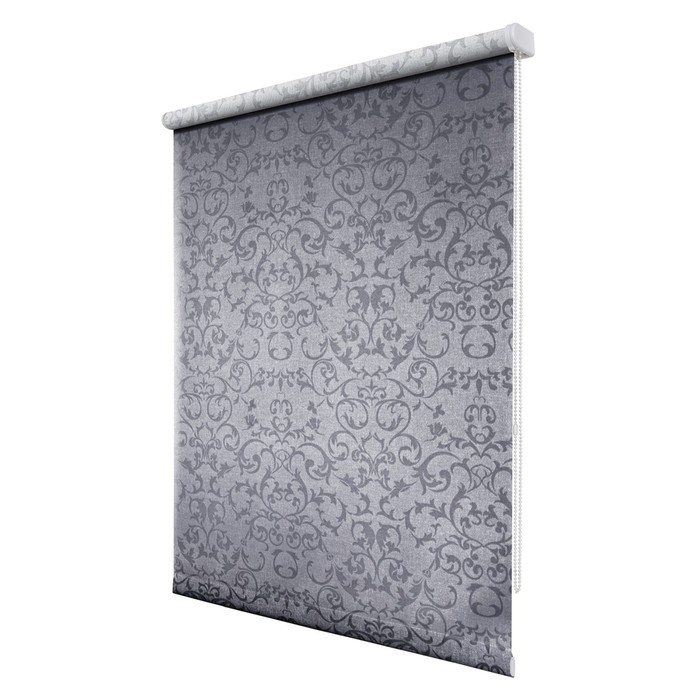 фото Рулонная штора «дельфы», 85х175 см, цвет серый уют