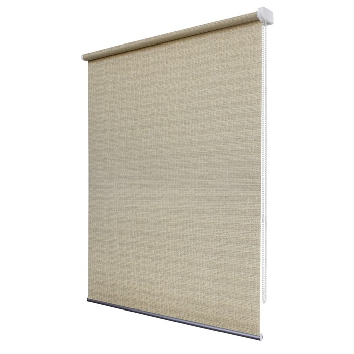 фото Рулонная штора «таллин», 48х175 см, цвет серебристо-бежевый уют