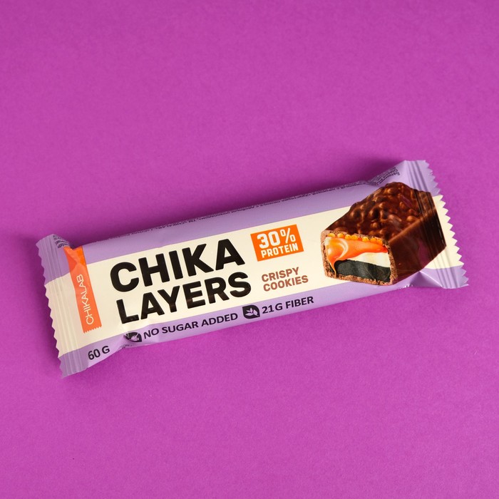 LAYERS Батончик глазированный CHIKALAB Хрустящее печенье с двойным шоколадом, спортивное питание, 60 г
LAYERS Батончик глазированный CHIKALAB Хрустящее печенье с двойным шоколадом, спортивное питание, 60 г
