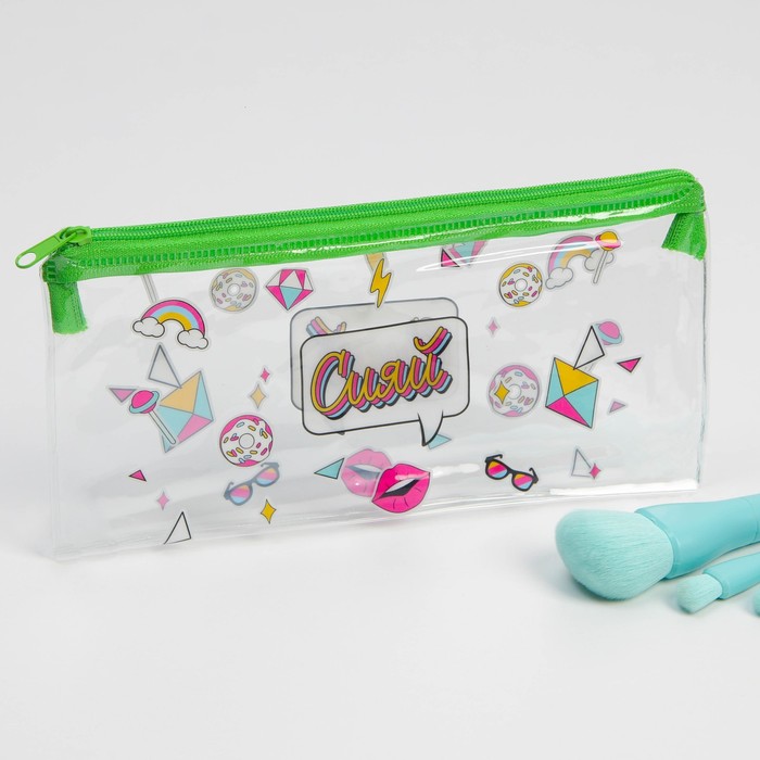 фото Косметичка из прозрачного pvc "сияй!", 18х10 см