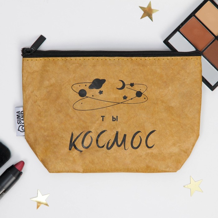 фото Крафтовая косметичка «космос внутри тебя», размер 11х17 см beauty fox