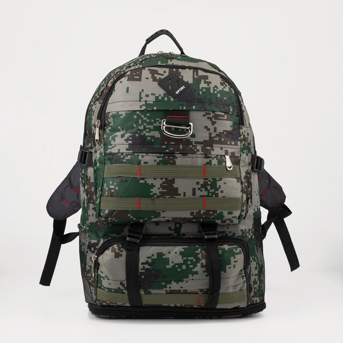 фото Рюкзаки джейк, 35*16*60/30, отд на молнии, 4н /кармана, камуфляж, флора