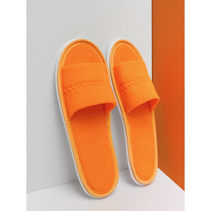 фото Тапочки женские amaro home , размер 39-41, цвет персик amarohome