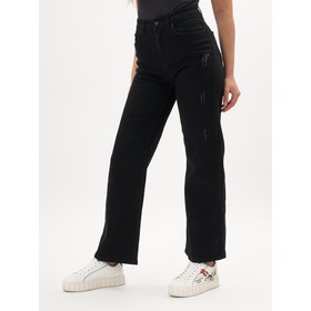 Джинсы клёш женские с высокой талией чёрного цвета, размер 44
Джинсы клёш женские с высокой талией чёрного цвета, размер 44