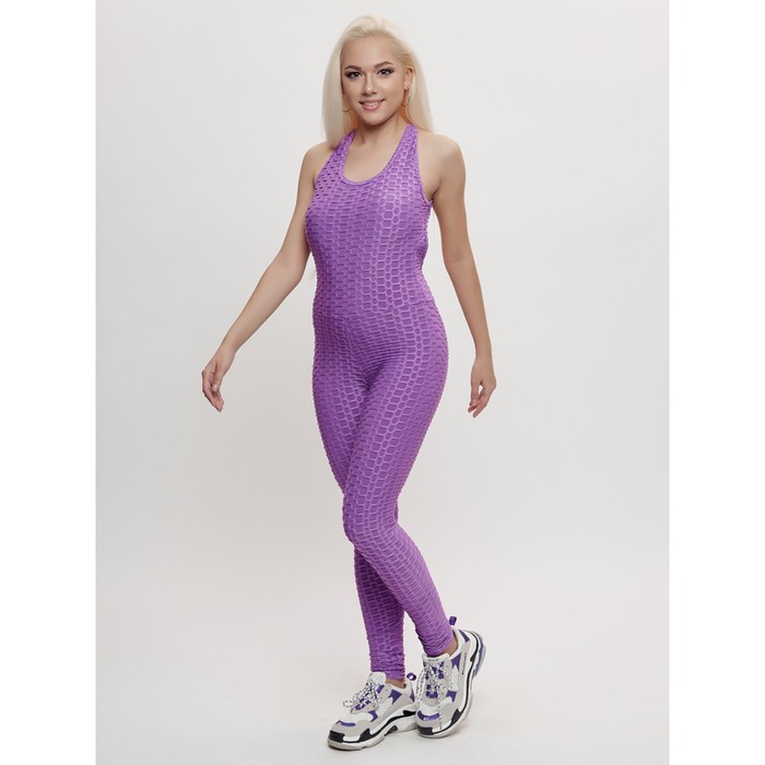 фото Комбинезон для фитнеса женский фиолетового цвета, размер 44-46 mtforce