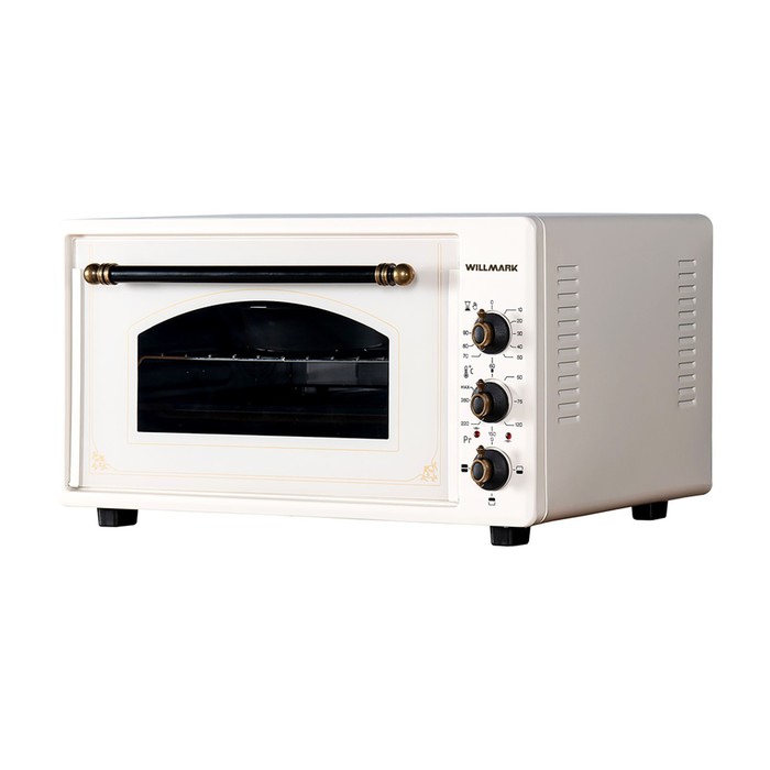 фото Мини-печь willmark wof-365bg, 1300 вт, 36 л, 50-300°с, таймер, бежевая