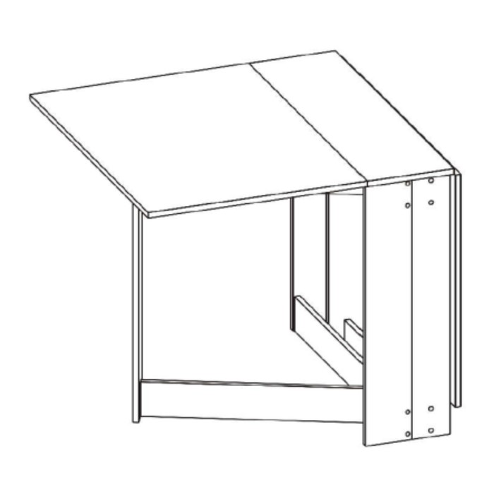 фото Стол-книжка «ст 06», 288(1602)×900×780 мм, цвет орех экко атлант