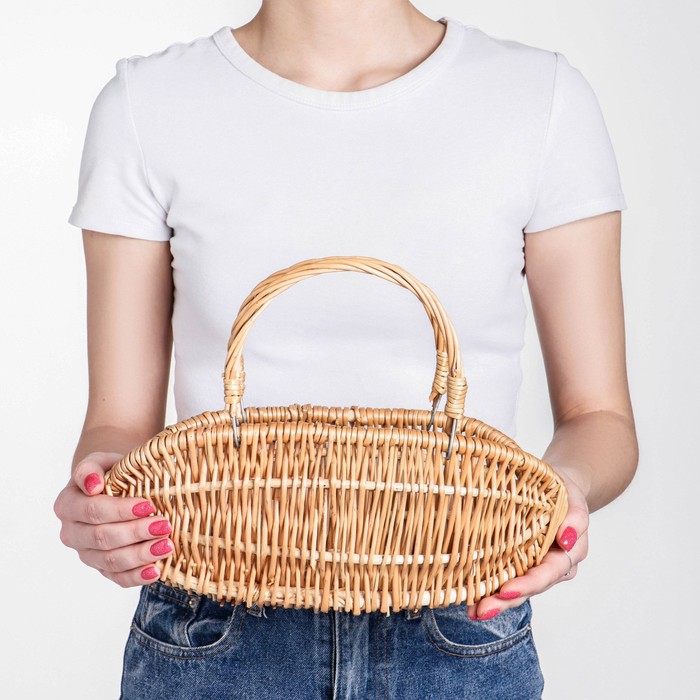 фото Корзина плетеная, 27х12х12 см, лоза