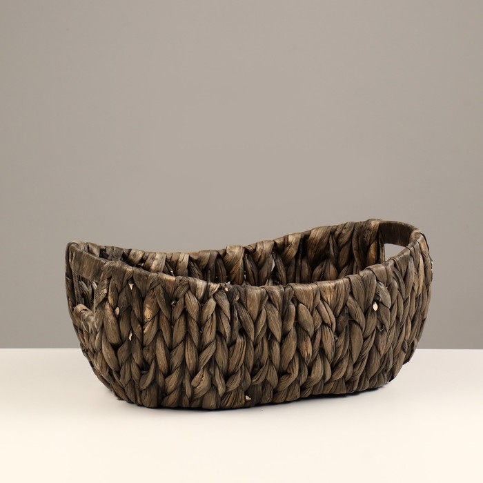 фото Корзина плетеная, 33х23х11/15 см, камыш