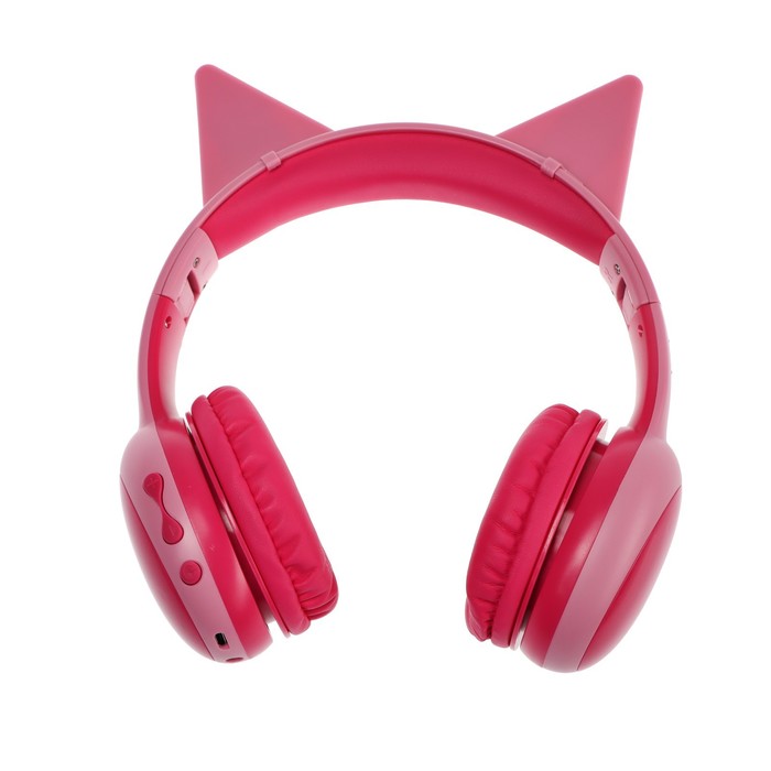 фото Детские наушники perfeo kids, беспроводные,полноразмерные,микрофон, bt 5.0, 300 мач, розовые