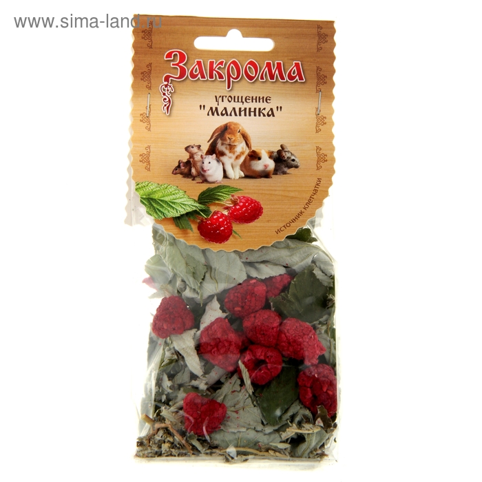 Угощение "Малинка" для грызунов, 15 гр.
Угощение "Малинка" для грызунов, 15 гр.