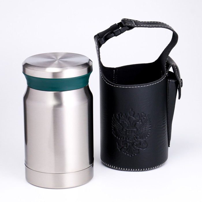 фото Термос для еды 620 мл, сохраняет тепло 12 ч, с ложкой, в чехле для переноски take it easy