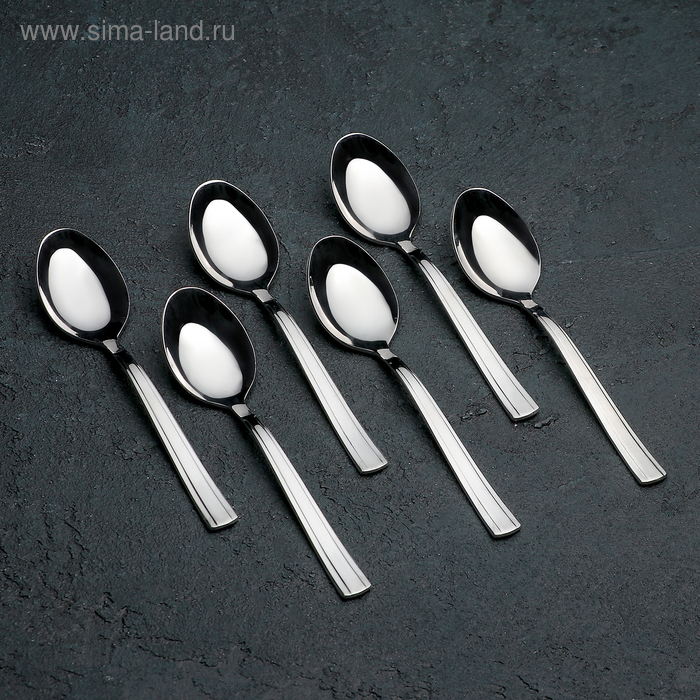 Набор чайных ложек «Торжество», толщина 2 мм, картонная коробка, 6 шт, цвет серебряный
Набор чайных ложек «Торжество», толщина 2 мм, картонная коробка, 6 шт, цвет серебряный