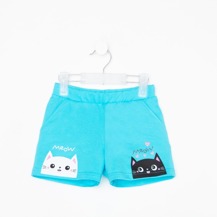 фото Шорты для девочки а.18-11-6., цвет голубой, рост 122 luneva