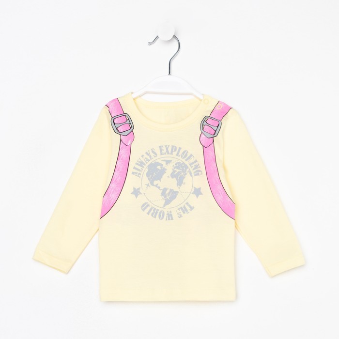 фото Джемпер (лонгслив) для девочки а.4-72-2., цвет желтый, рост 86 luneva