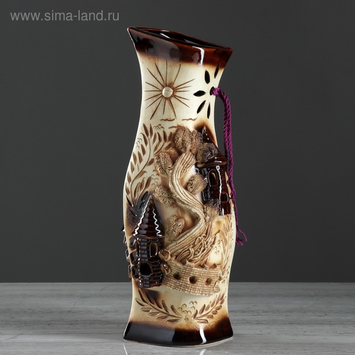 Ваза керамическая "Натали", настольная, с замками, 38 см
Ваза керамическая "Натали", настольная, с замками, 38 см