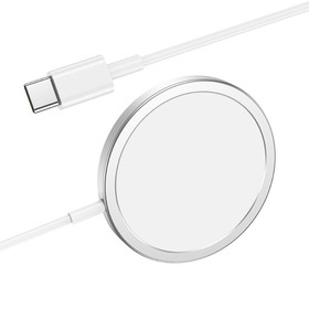 Беспроводное зарядное устройство Hoco CW30 Pro, MagSafe, магнит, 15 Вт, Type-C 3 А, 1 м 768
Беспроводное зарядное устройство Hoco CW30 Pro, MagSafe, магнит, 15 Вт, Type-C 3 А, 1 м 768
