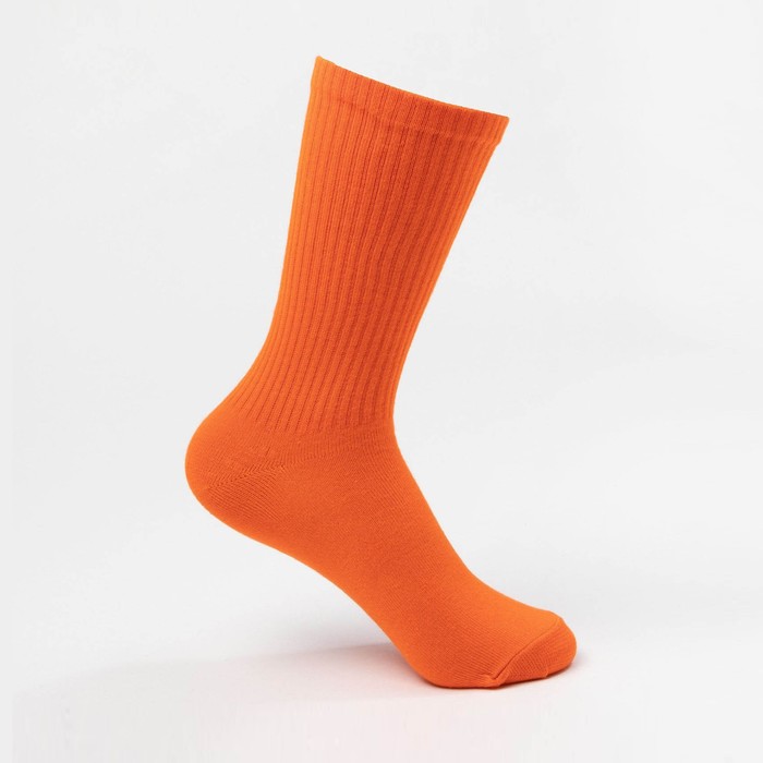 фото Носки неон, цвет оранжевый, размер 23-25 сибирь