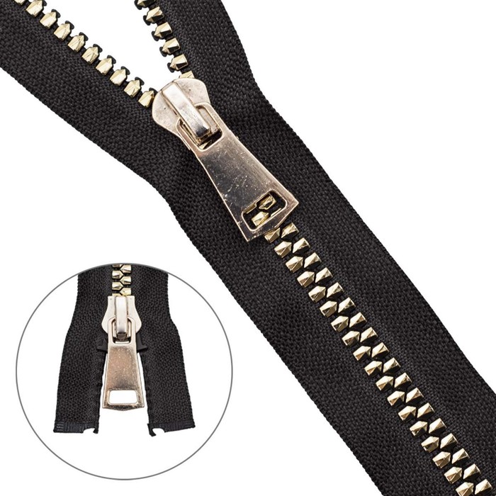 фото Молния тракторная, т8, 1 замок, акулий зуб, размер 70 см