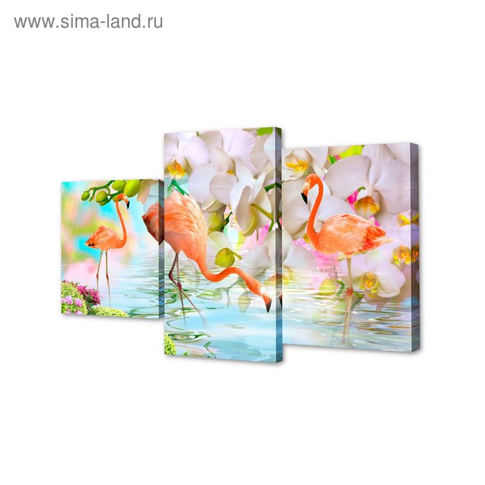 Картина модульная на подрамнике "Фламинго" 26х30см; 26х40см; 26х50см 50х80см
Картина модульная на подрамнике "Фламинго" 26х30см; 26х40см; 26х50см 50х80см