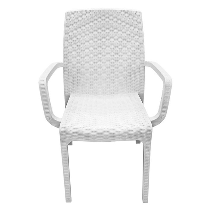 фото Стул (искусственный ротанг) indiana nebraska, цвет белый