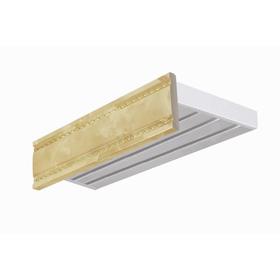 Потолочный карниз «Эконом плюс», 3-х рядный, цвет дарса мрамор, 180 см
Потолочный карниз «Эконом плюс», 3-х рядный, цвет дарса мрамор, 180 см