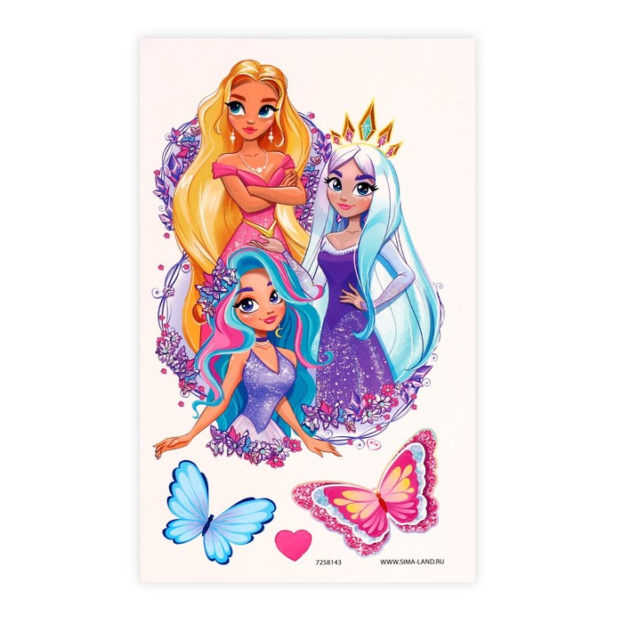 фото Набор с тату-переводками «принцессы» школа талантов