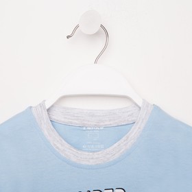 Комплект для мальчика (шорты, футболка) , цвет голубой/т синий, рост 110 см 
Комплект для мальчика (шорты, футболка) , цвет голубой/т синий, рост 110 см