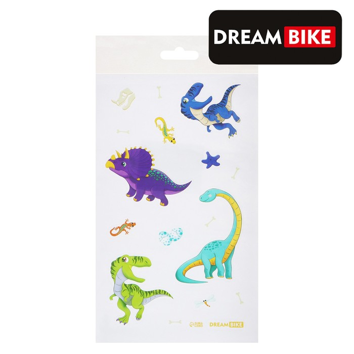 фото Наклейки на велосипед, динозаврики, dream bike