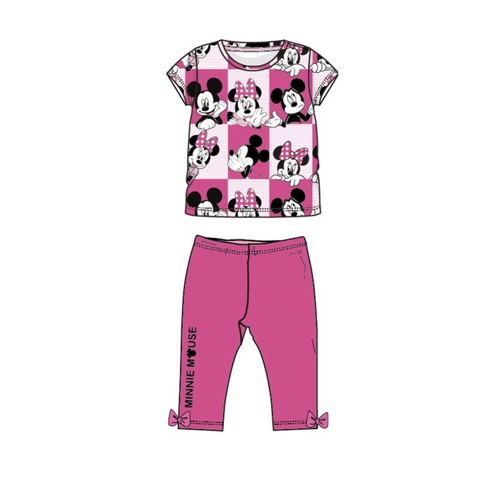 фото Комплект для девочки с принтом disney: футболка, леггинсы, рост 98 см playtoday