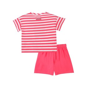Комплект для девочки: футболка, топ, шорты, рост 104 см
Комплект для девочки: футболка, топ, шорты, рост 104 см