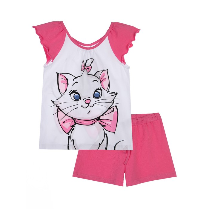 фото Комплект для девочки: футболка, шорты, рост 110 см playtoday