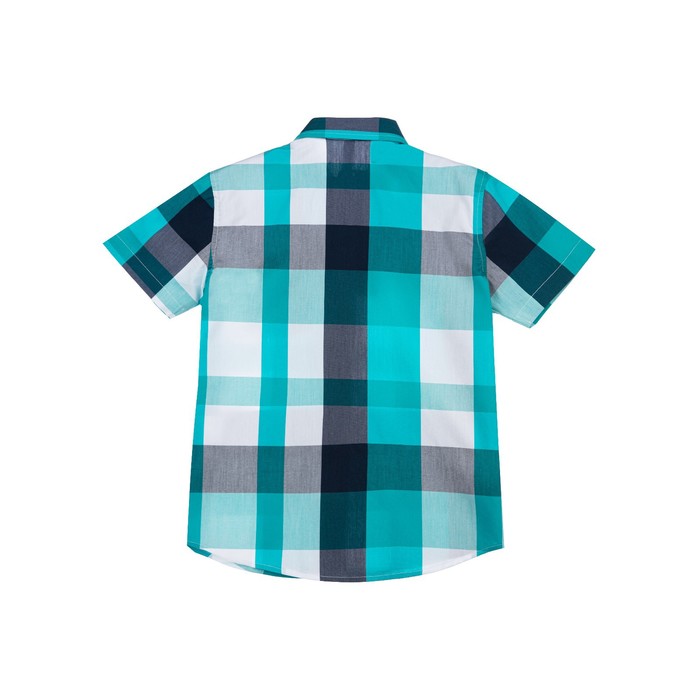 фото Рубашка в клетку для мальчика, рост 128 см playtoday