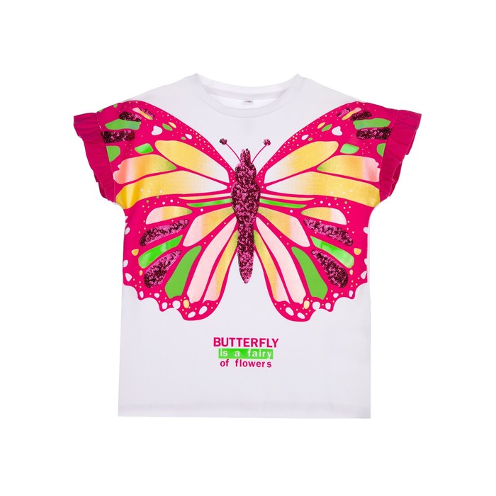 фото Футболка для девочки, рост 110 см playtoday