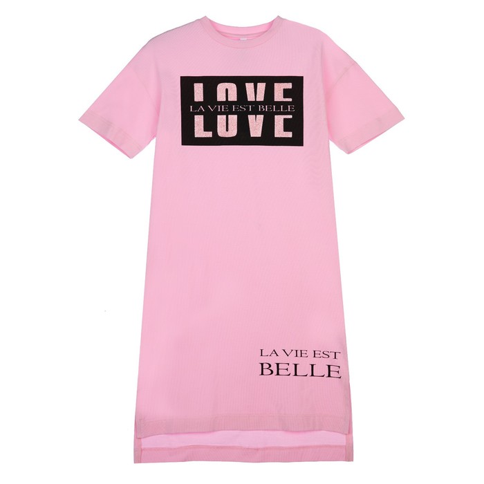 фото Футболка удлиненная для девочки, рост 140 см playtoday