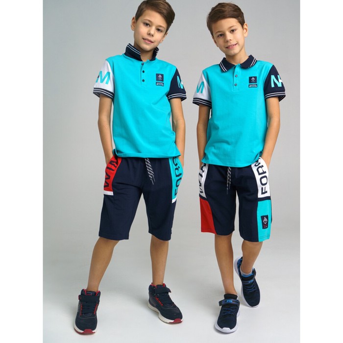 фото Шорты трикотажные для мальчика, рост 128 см, 2 шт playtoday