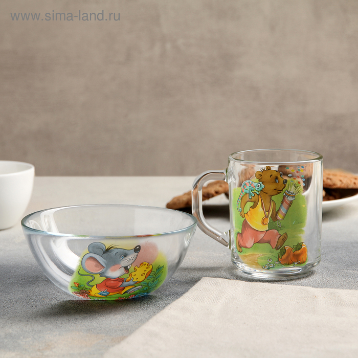 Набор «Азбука», 2 предмета: кружка 200 мл, миска d=13 cм, рисунок МИКС
Набор «Азбука», 2 предмета: кружка 200 мл, миска d=13 cм, рисунок МИКС