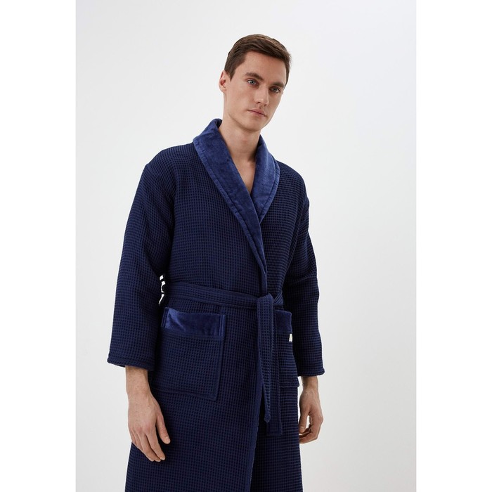 фото Халат мужской «михаэль», размер m, цвет синий sofi de marko