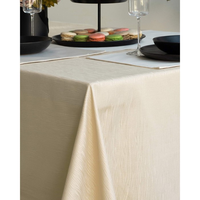 фото Скатерть, размер 140х180 см, цвет кремовый sofi de marko