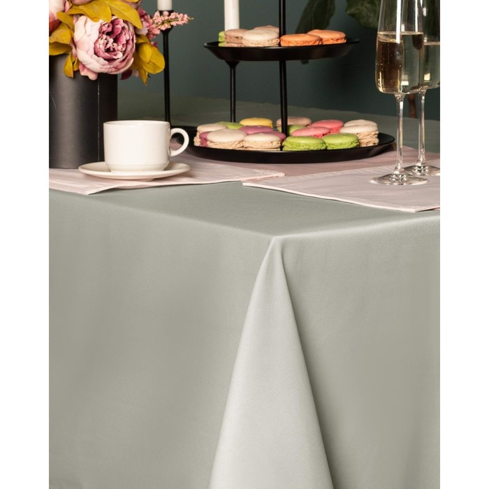 фото Скатерть, размер 140х180 см, цвет светло-серый sofi de marko