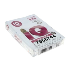 Бумага А4 250 л, IQ Selection, 160 г/м2, белизна 167% CIE, класс А+ (цена за 250 листов)
Бумага А4 250 л, IQ Selection, 160 г/м2, белизна 167% CIE, класс А+ (цена за 250 листов)