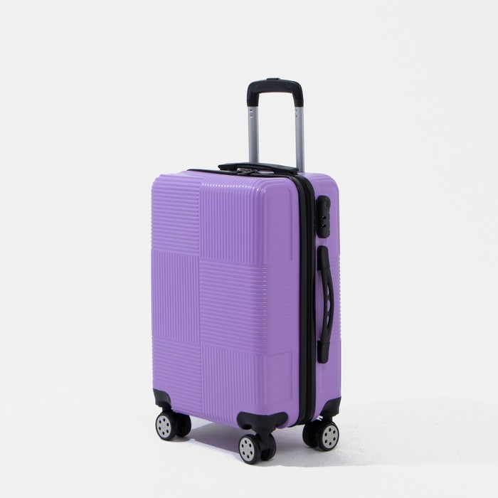фото Чемодан маленький 20" кодовый замок, цвет фиолетовый