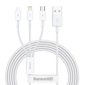 Кабель Baseus Superior CAMLTYS-02, microUSB/Lightning/Type-C - USB, 3.5 А, 1.5 м, QC, белый
Кабель Baseus Superior CAMLTYS-02, microUSB/Lightning/Type-C - USB, 3.5 А, 1.5 м, QC, белый
