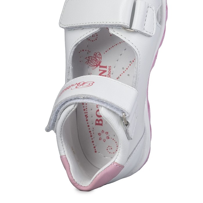 фото Сандалии детские, размер 25, цвет розово-белый bottilini