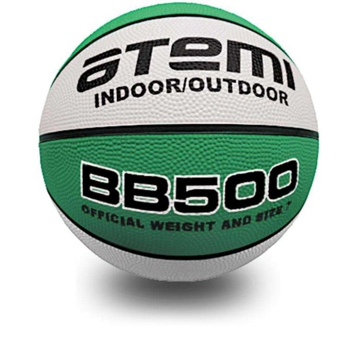 фото Мяч баскетбольный atemi bb500, размер 5, резина, 8 панелей, окружность 68-71 см, клееный