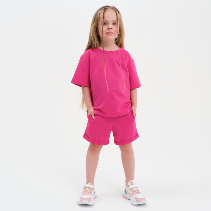 Комплект детский (футболка, шорты) KAFTAN "Basic line" размер 32 (110-116), цвет розовый
Комплект детский (футболка, шорты) KAFTAN "Basic line" размер 32 (110-116), цвет розовый