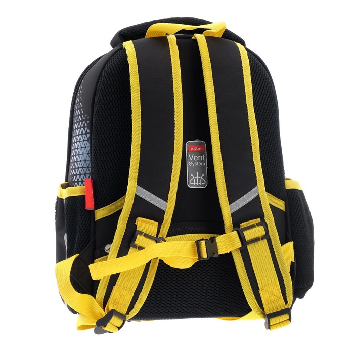 Рюкзак каркасный, 35 х 27 х 13 см, Hatber Ergonomic Mini Gamer, чёрный/желтый NRk70006 
Рюкзак каркасный, 35 х 27 х 13 см, Hatber Ergonomic Mini Gamer, чёрный/желтый NRk70006